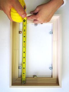 Example of measuring a L-Shaped Floater Frame.